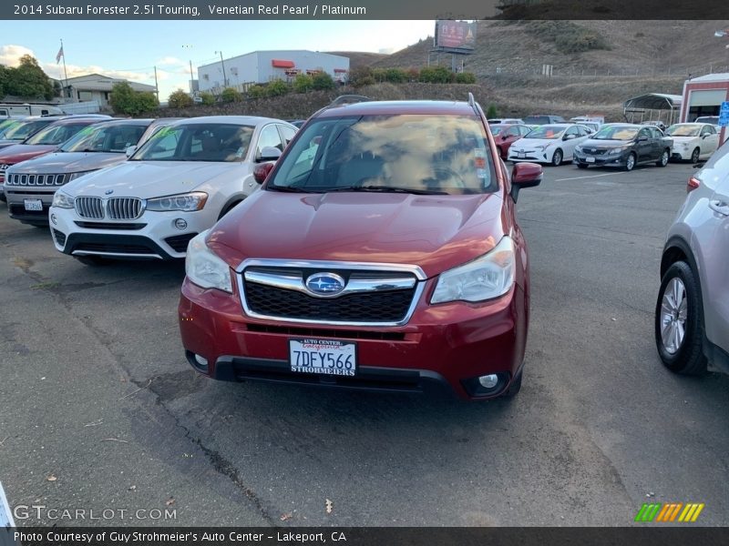 Venetian Red Pearl / Platinum 2014 Subaru Forester 2.5i Touring