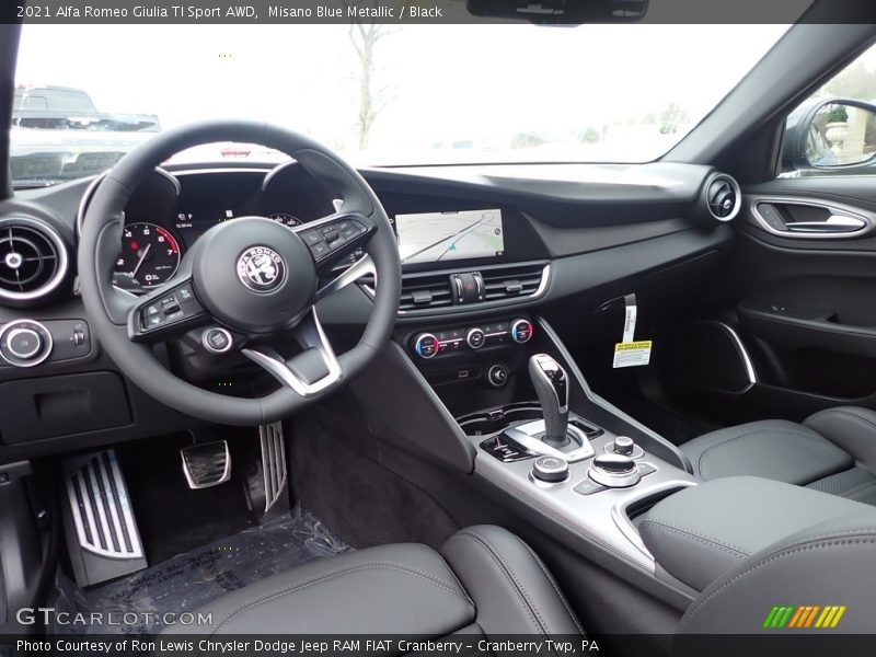  2021 Giulia TI Sport AWD Black Interior