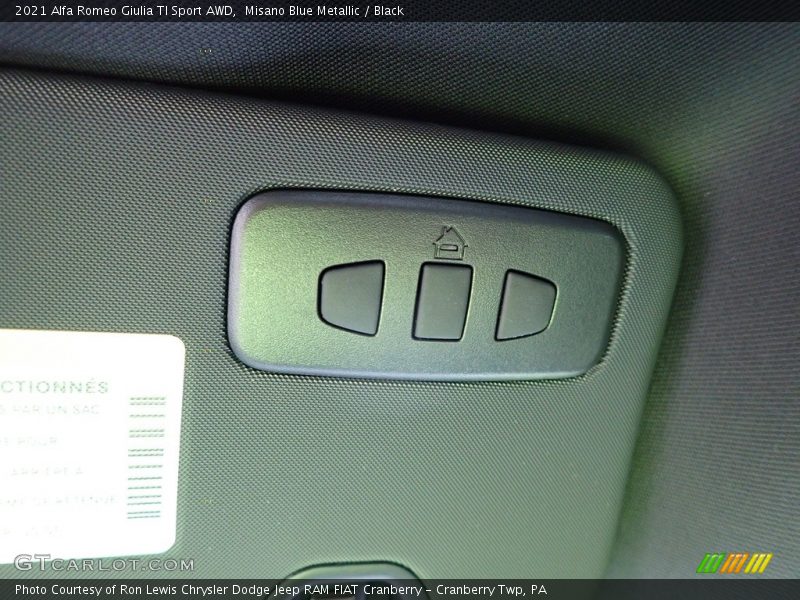 Misano Blue Metallic / Black 2021 Alfa Romeo Giulia TI Sport AWD