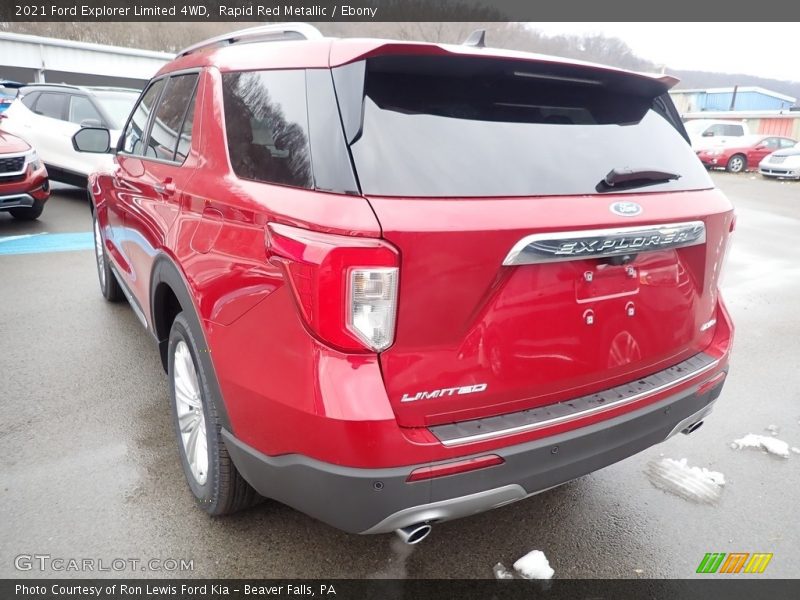 Rapid Red Metallic / Ebony 2021 Ford Explorer Limited 4WD