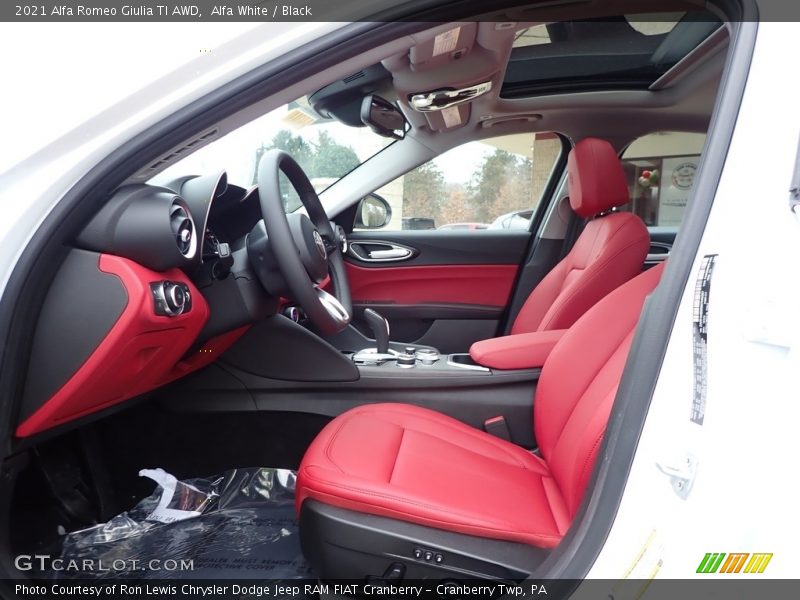 Front Seat of 2021 Giulia TI AWD