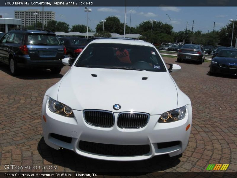 Alpine White / Fox Red 2008 BMW M3 Convertible