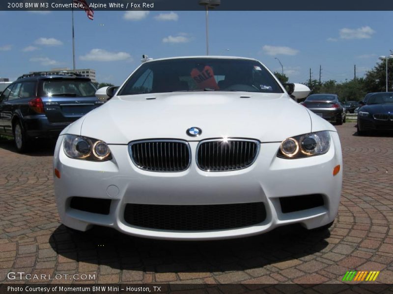 Alpine White / Fox Red 2008 BMW M3 Convertible