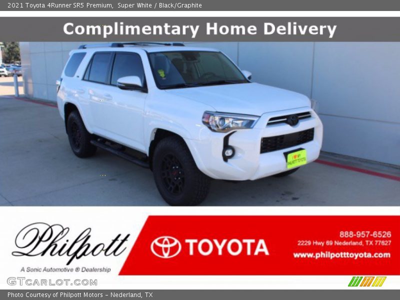 Super White / Black/Graphite 2021 Toyota 4Runner SR5 Premium
