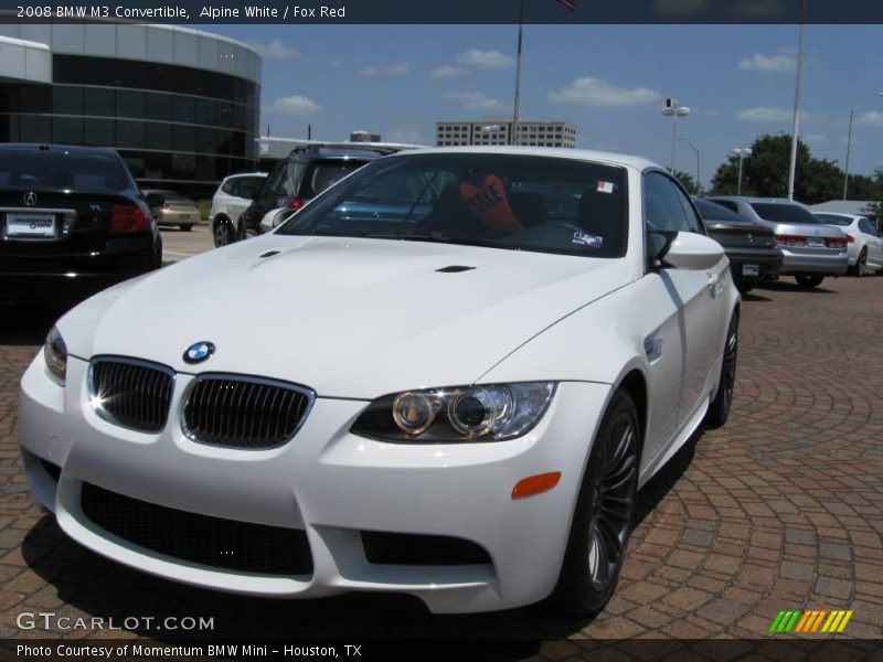 Alpine White / Fox Red 2008 BMW M3 Convertible