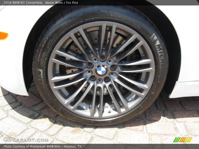 Alpine White / Fox Red 2008 BMW M3 Convertible