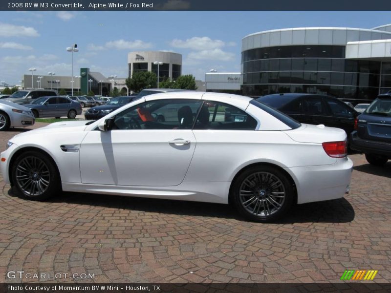 Alpine White / Fox Red 2008 BMW M3 Convertible