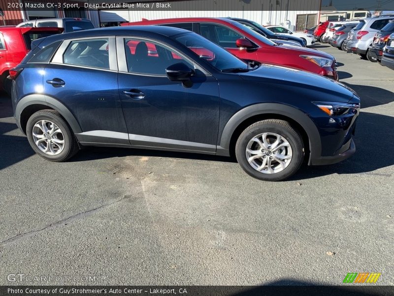 Deep Crystal Blue Mica / Black 2020 Mazda CX-3 Sport