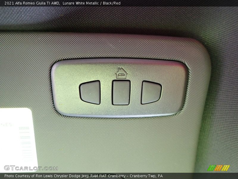Lunare White Metallic / Black/Red 2021 Alfa Romeo Giulia TI AWD