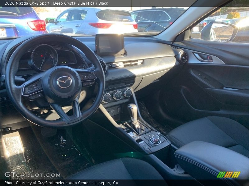 Deep Crystal Blue Mica / Black 2020 Mazda CX-3 Sport