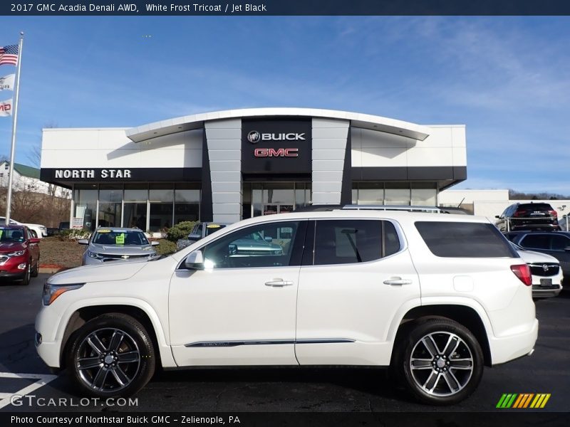 White Frost Tricoat / Jet Black 2017 GMC Acadia Denali AWD