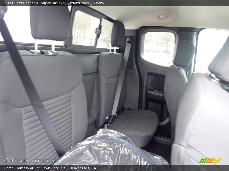 Rear Seat of 2021 Ranger XL SuperCab 4x4