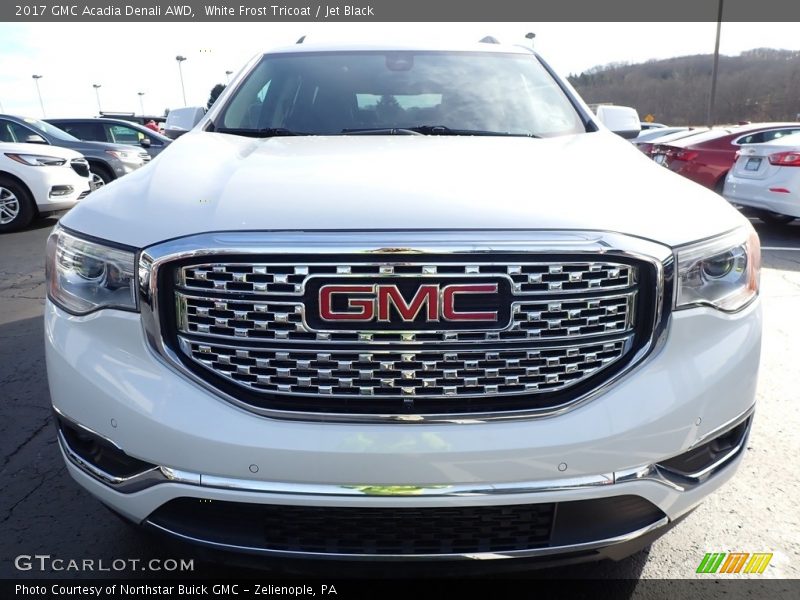 White Frost Tricoat / Jet Black 2017 GMC Acadia Denali AWD