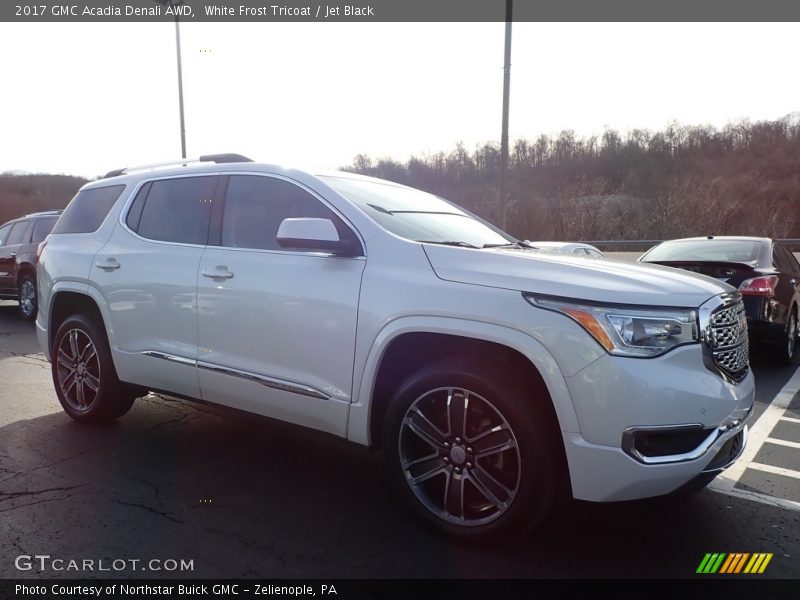 White Frost Tricoat / Jet Black 2017 GMC Acadia Denali AWD