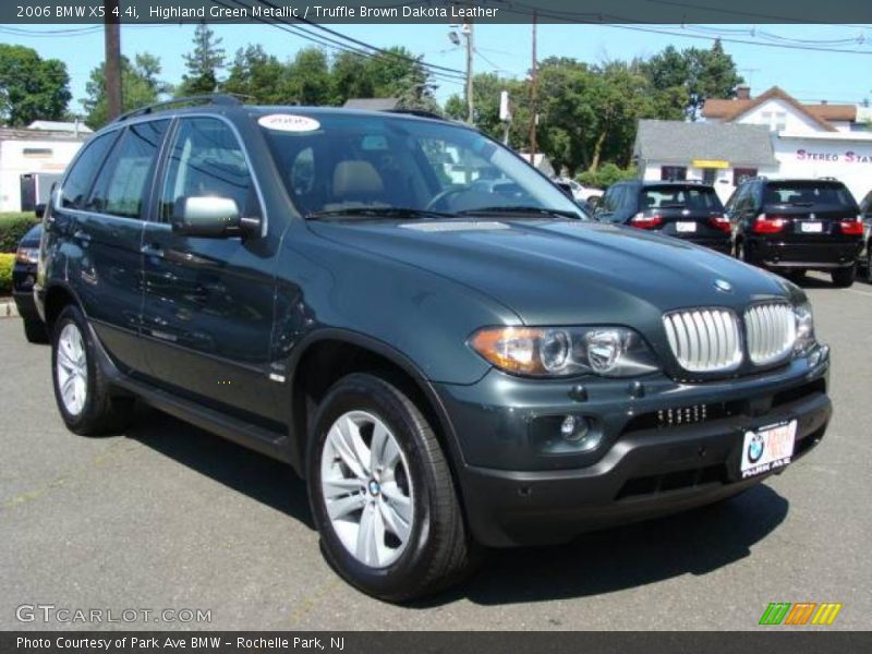 Highland Green Metallic / Truffle Brown Dakota Leather 2006 BMW X5 4.4i