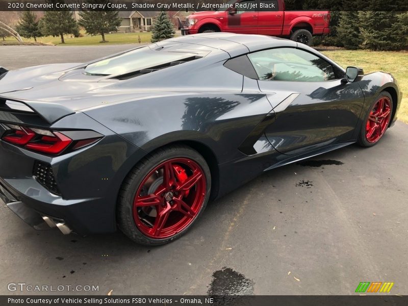 Shadow Gray Metallic / Adrenaline Red/Jet Black 2020 Chevrolet Corvette Stingray Coupe