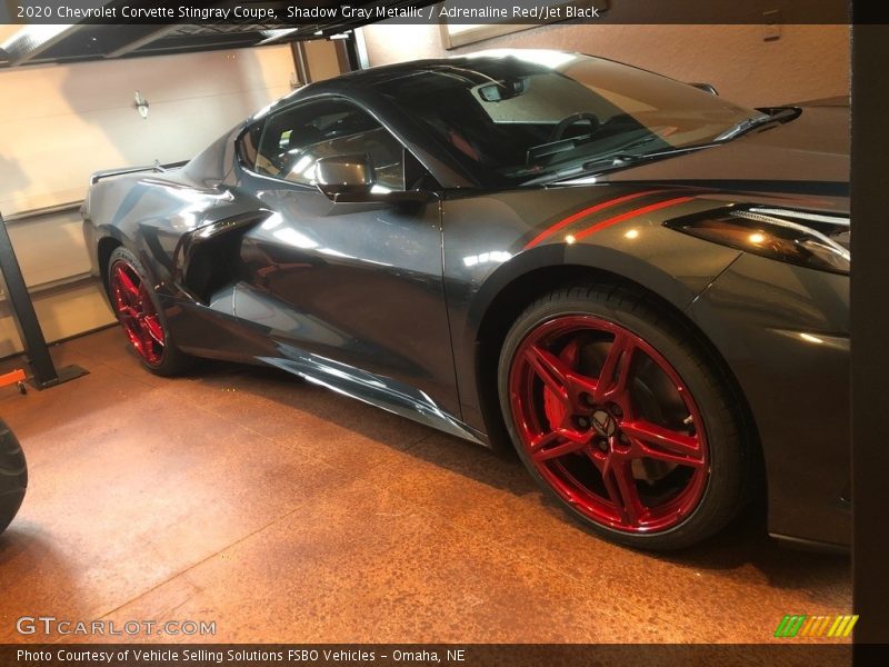 Shadow Gray Metallic / Adrenaline Red/Jet Black 2020 Chevrolet Corvette Stingray Coupe