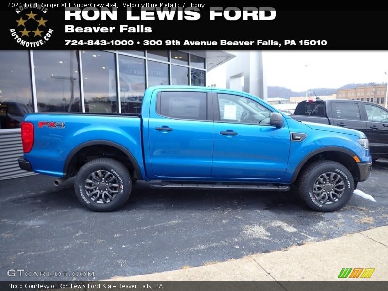Velocity Blue Metallic / Ebony 2021 Ford Ranger XLT SuperCrew 4x4