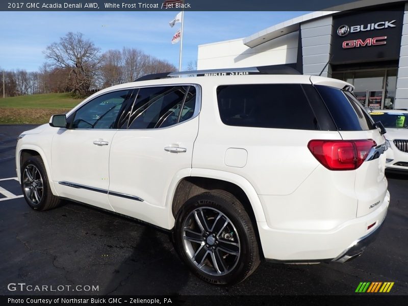 White Frost Tricoat / Jet Black 2017 GMC Acadia Denali AWD