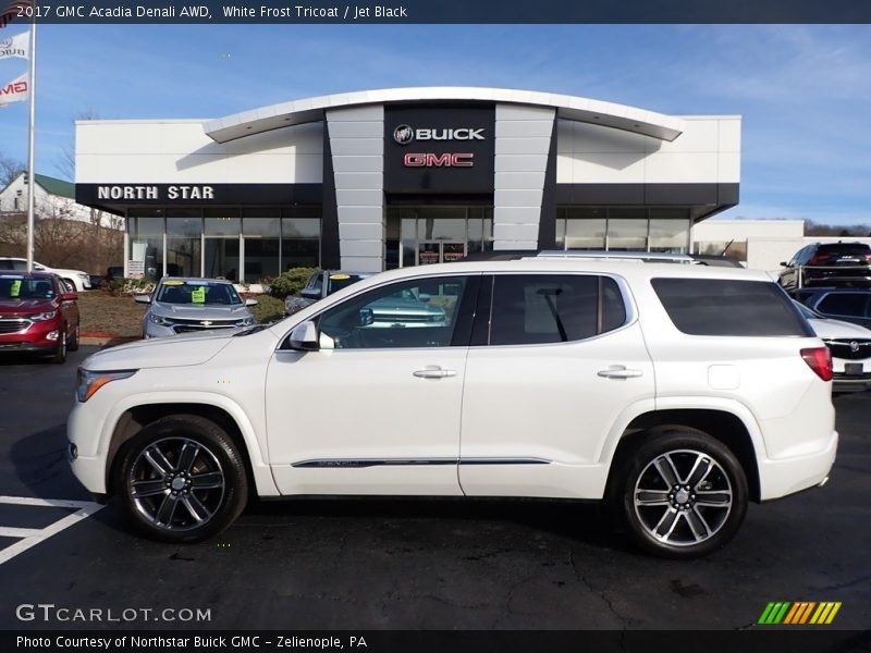 White Frost Tricoat / Jet Black 2017 GMC Acadia Denali AWD