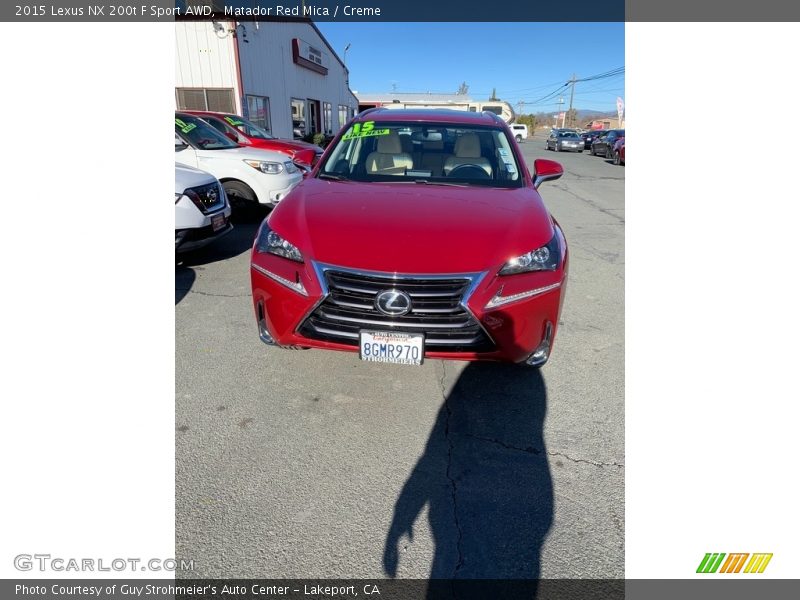 Matador Red Mica / Creme 2015 Lexus NX 200t F Sport AWD