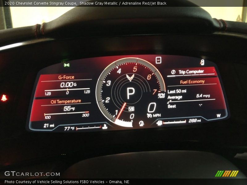 Shadow Gray Metallic / Adrenaline Red/Jet Black 2020 Chevrolet Corvette Stingray Coupe