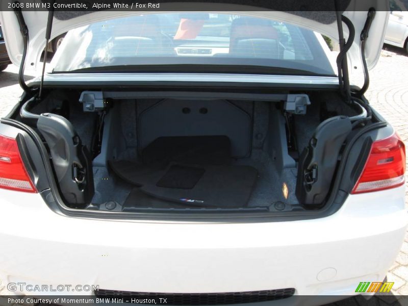 Alpine White / Fox Red 2008 BMW M3 Convertible
