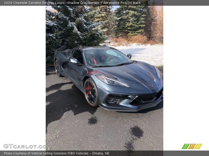 Shadow Gray Metallic / Adrenaline Red/Jet Black 2020 Chevrolet Corvette Stingray Coupe
