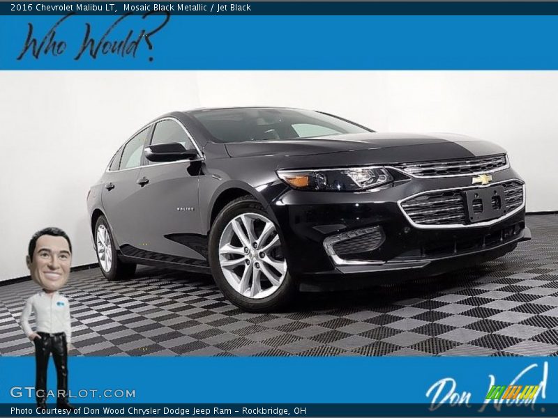 Mosaic Black Metallic / Jet Black 2016 Chevrolet Malibu LT