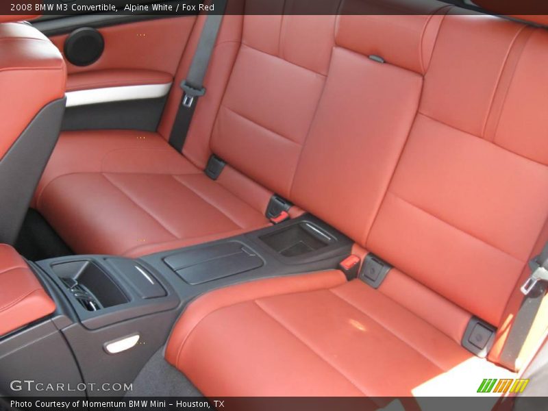 Alpine White / Fox Red 2008 BMW M3 Convertible