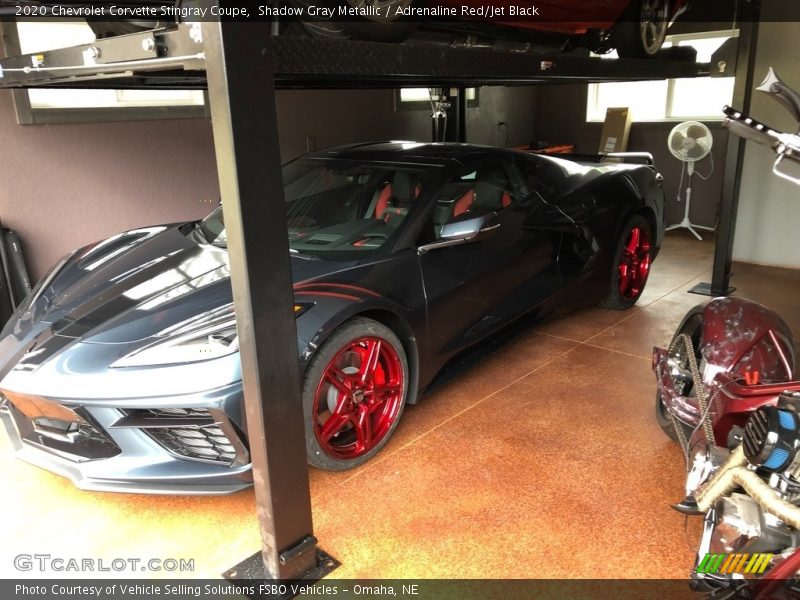 Shadow Gray Metallic / Adrenaline Red/Jet Black 2020 Chevrolet Corvette Stingray Coupe