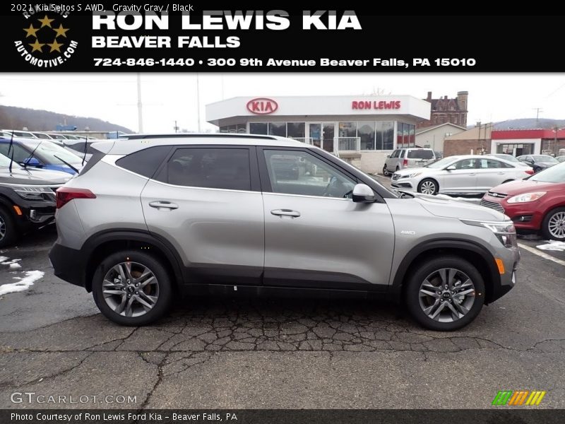 Gravity Gray / Black 2021 Kia Seltos S AWD