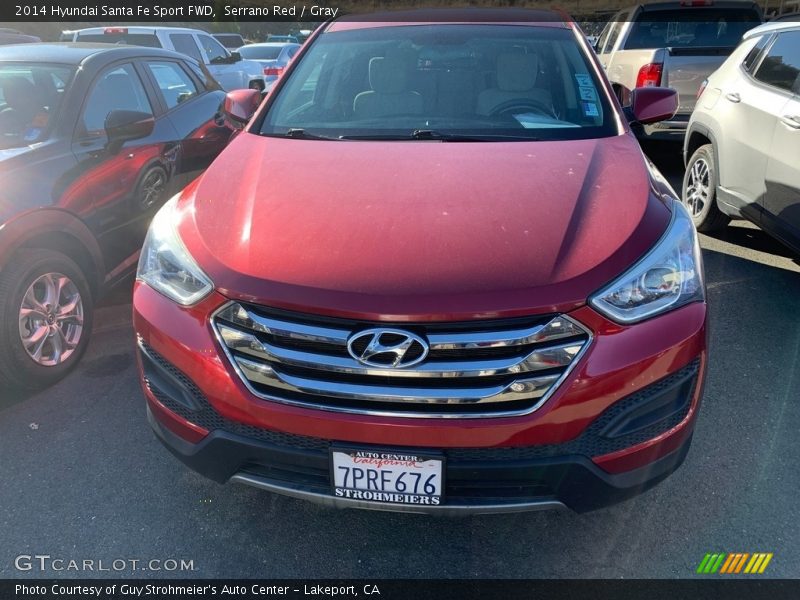 Serrano Red / Gray 2014 Hyundai Santa Fe Sport FWD