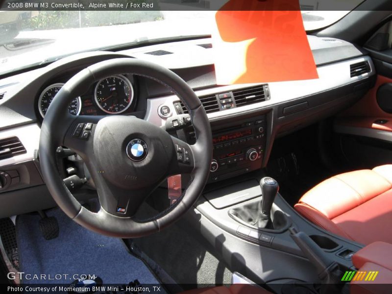 Alpine White / Fox Red 2008 BMW M3 Convertible