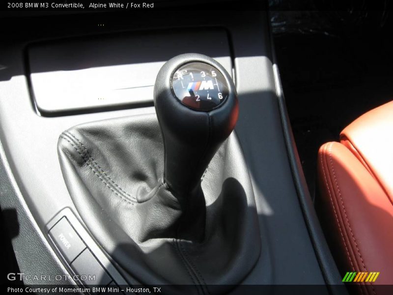 Alpine White / Fox Red 2008 BMW M3 Convertible