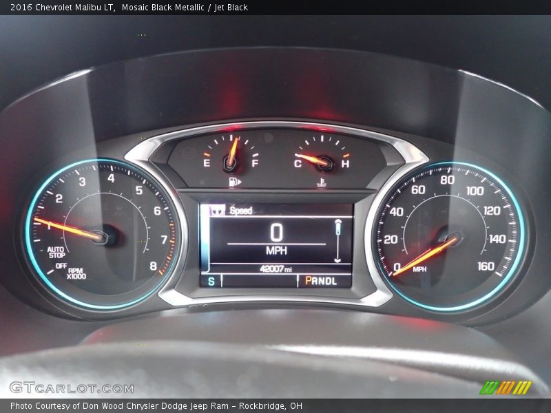 Mosaic Black Metallic / Jet Black 2016 Chevrolet Malibu LT