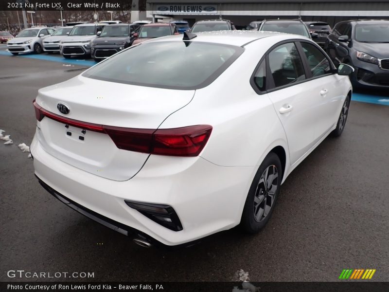 Clear White / Black 2021 Kia Forte LXS