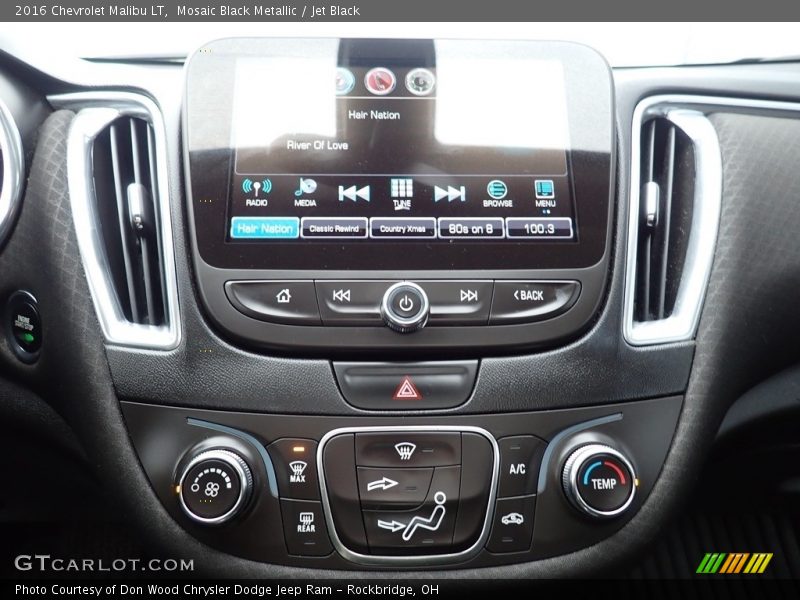 Mosaic Black Metallic / Jet Black 2016 Chevrolet Malibu LT
