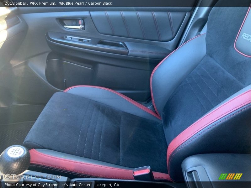 WR Blue Pearl / Carbon Black 2018 Subaru WRX Premium