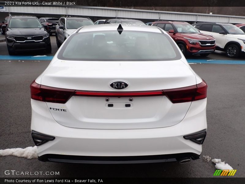 Clear White / Black 2021 Kia Forte LXS