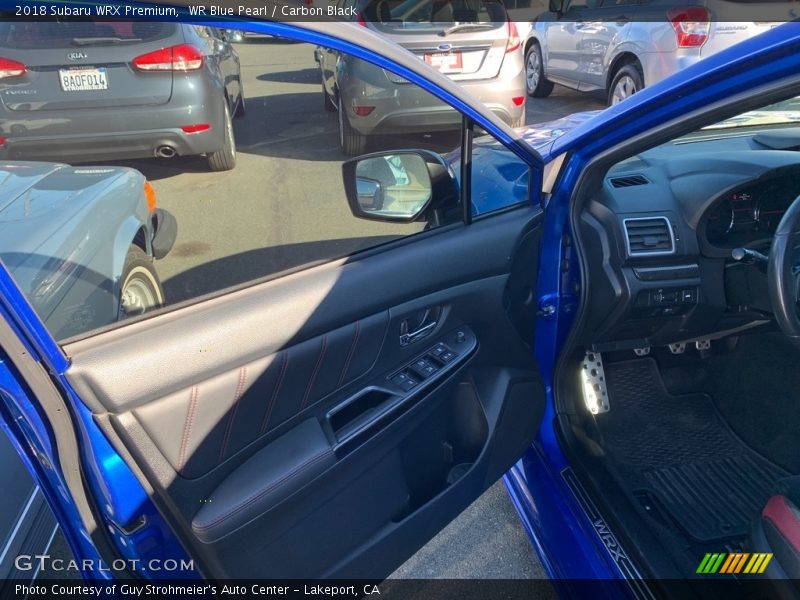 WR Blue Pearl / Carbon Black 2018 Subaru WRX Premium
