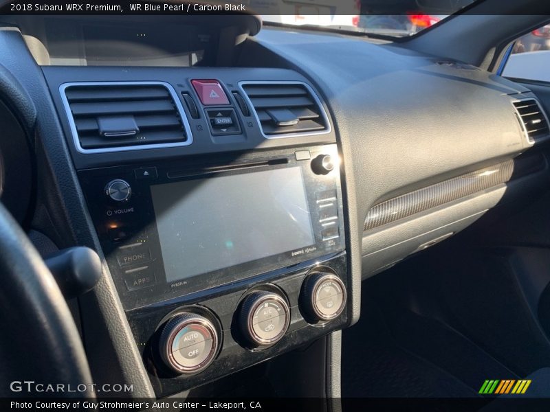 WR Blue Pearl / Carbon Black 2018 Subaru WRX Premium