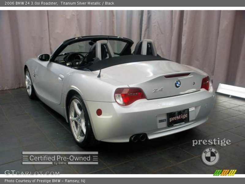 Titanium Silver Metallic / Black 2006 BMW Z4 3.0si Roadster