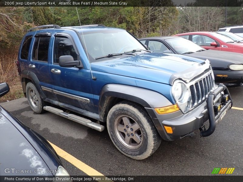 Atlantic Blue Pearl / Medium Slate Gray 2006 Jeep Liberty Sport 4x4