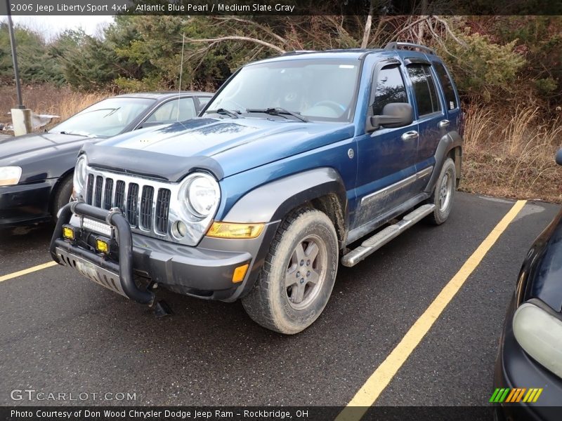 Atlantic Blue Pearl / Medium Slate Gray 2006 Jeep Liberty Sport 4x4