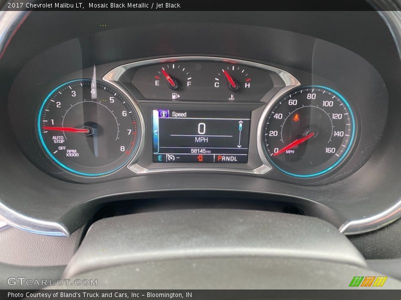 Mosaic Black Metallic / Jet Black 2017 Chevrolet Malibu LT