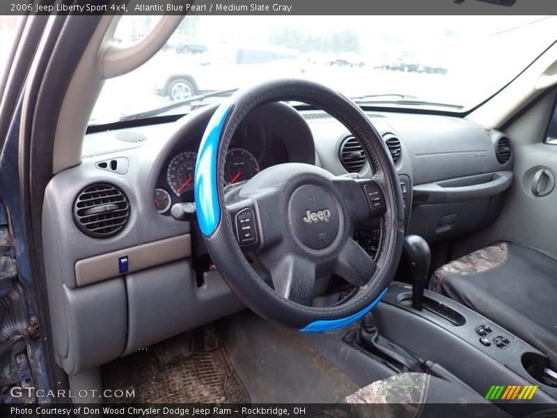 Atlantic Blue Pearl / Medium Slate Gray 2006 Jeep Liberty Sport 4x4