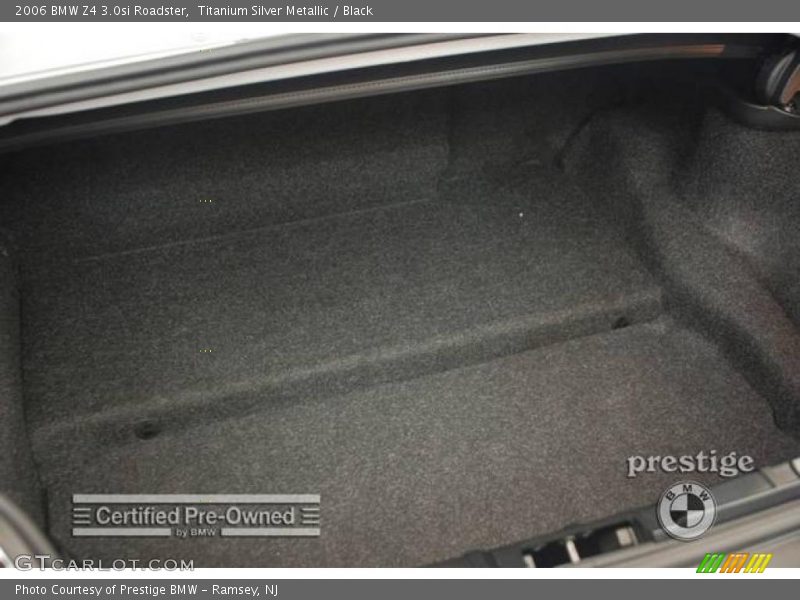 Titanium Silver Metallic / Black 2006 BMW Z4 3.0si Roadster