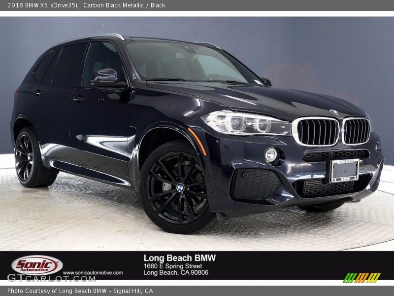 Carbon Black Metallic / Black 2018 BMW X5 sDrive35i