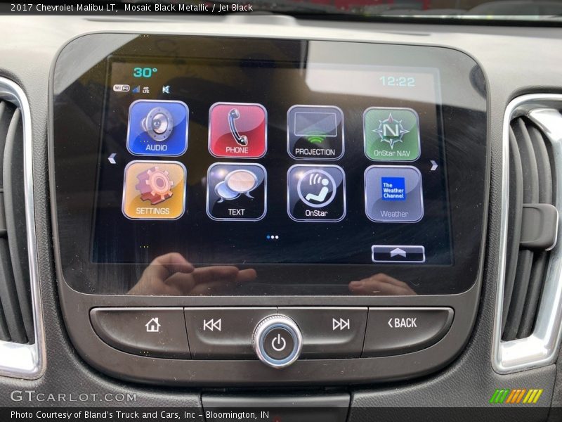 Mosaic Black Metallic / Jet Black 2017 Chevrolet Malibu LT